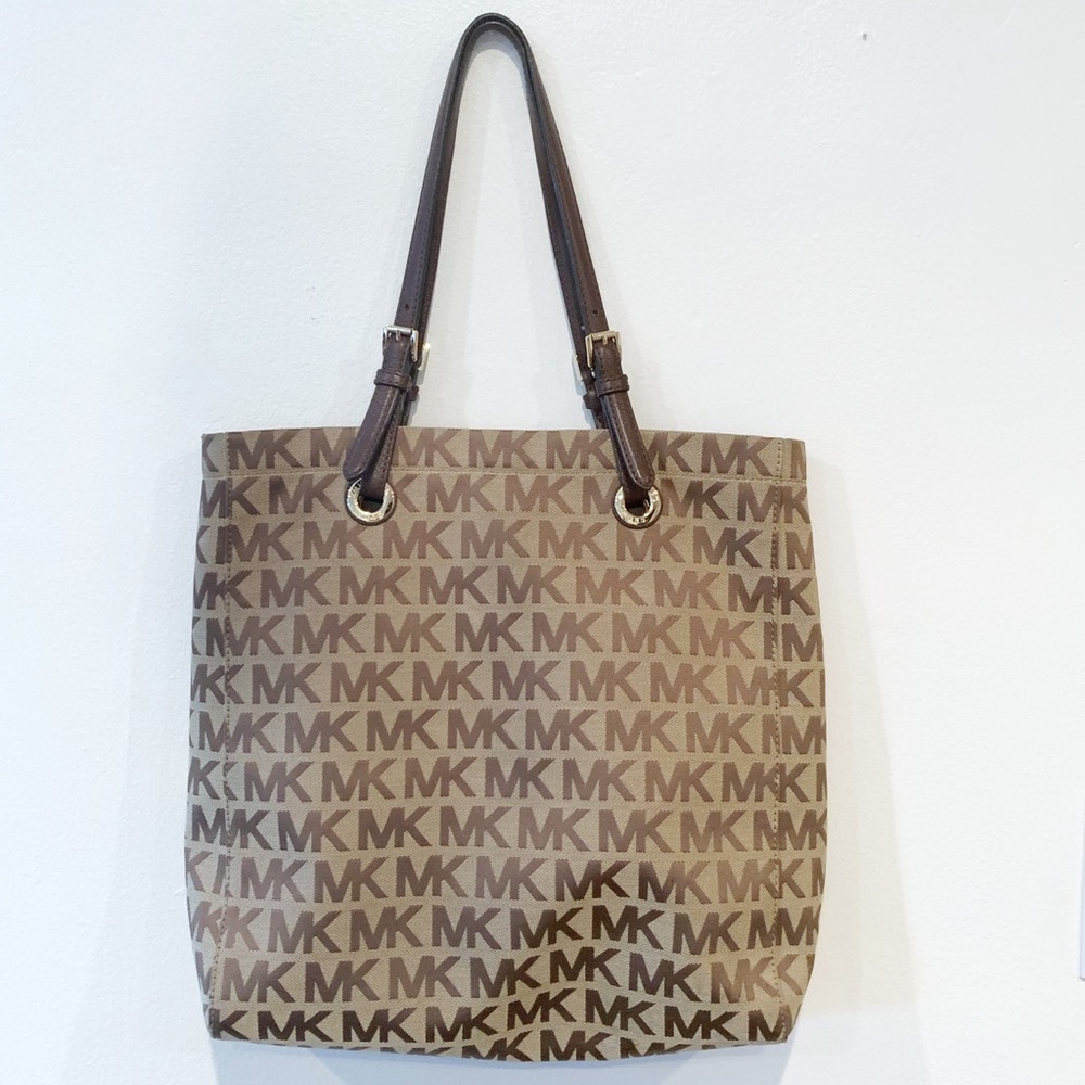 Michael Kors Monogrammed canvas travel Tote